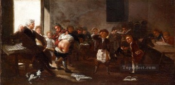 Francisco goya Painting - La escena del colegio Francisco de Goya